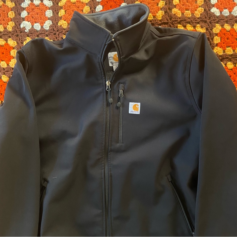 Carhartt Crowley soft-shell black jacket size XL - Picture 2 of 4